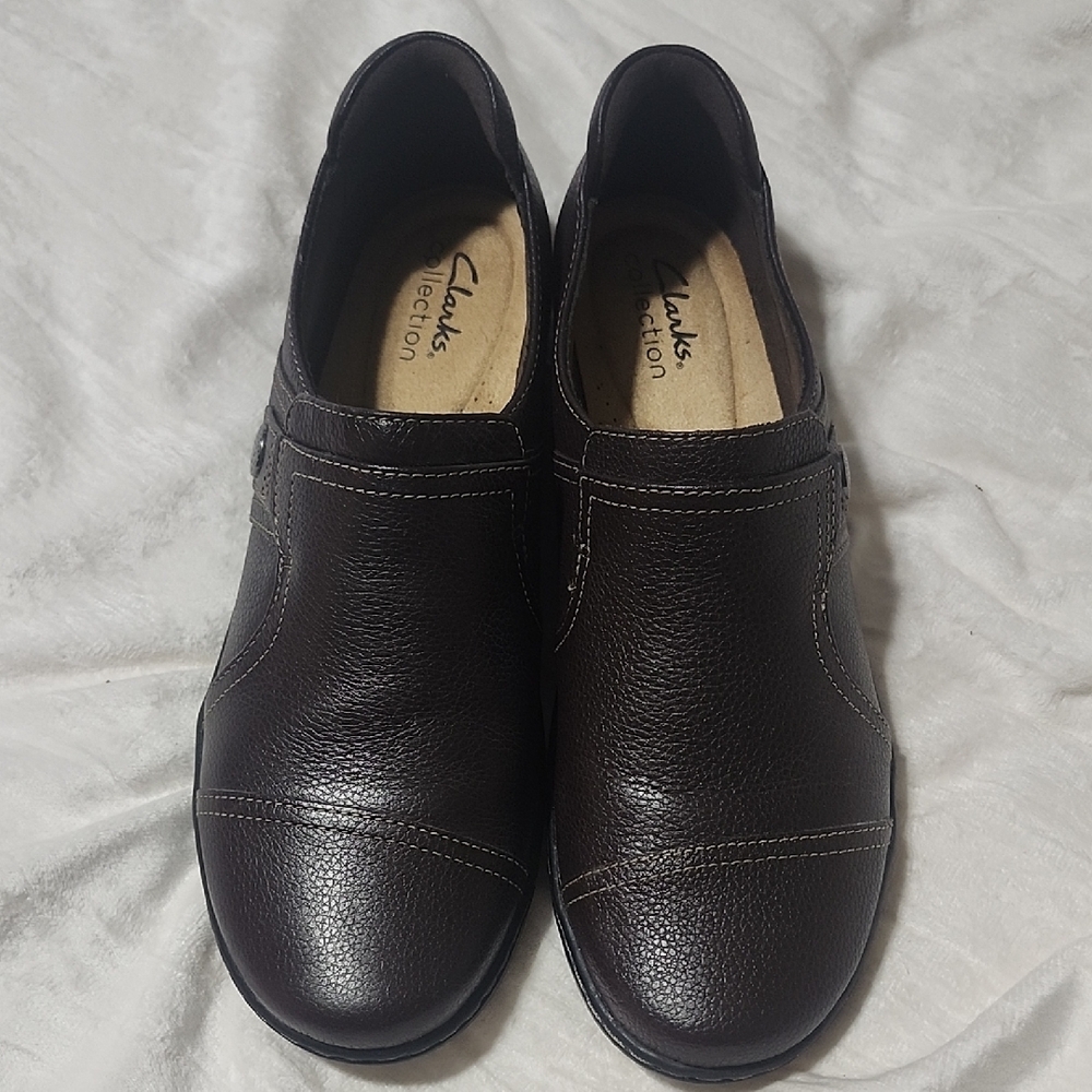 Clarks Dark Brown Leather Loafers
